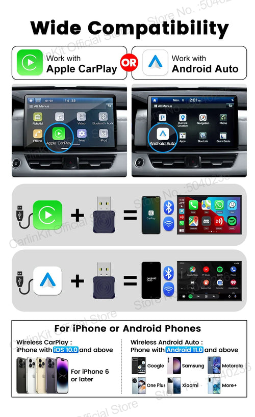 CarCodes Wireless CarPlay Adapter